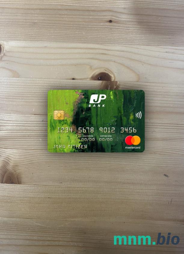 Japan Post bank wygląd zdjęcia mastercard skan PSD + zdjęcie